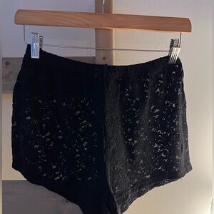 Black Lace Shorts for sale